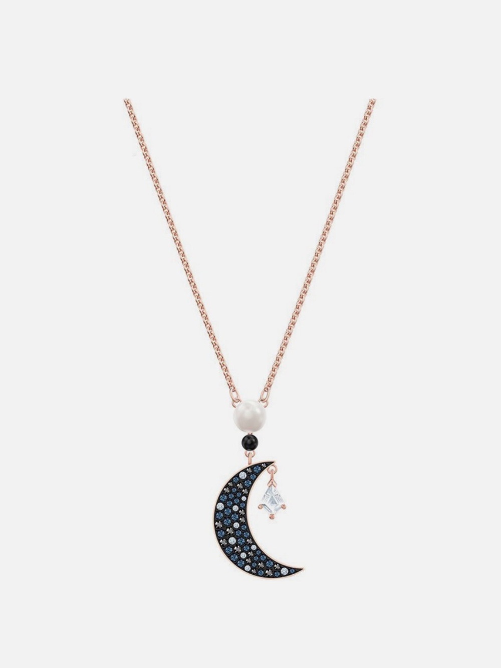 NWT SWAROVSKI CRESCENT MOON NECKLACE